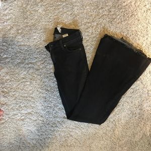 free people stretch flared jeans